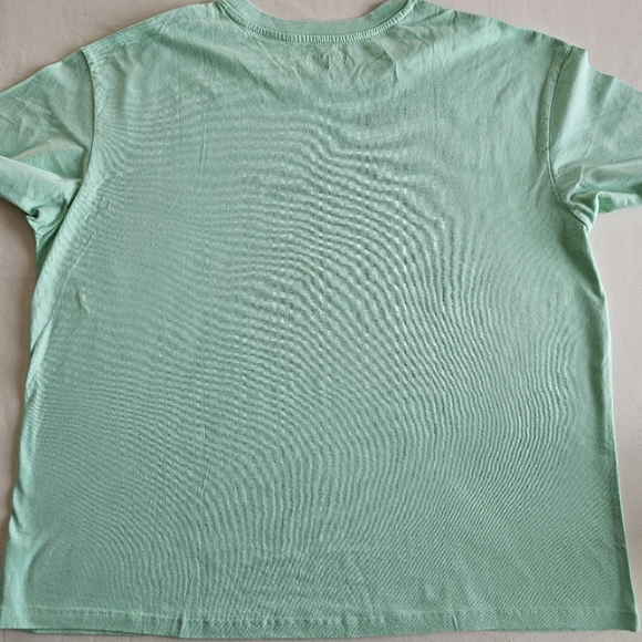 State Of Mine Embroidered Italics "Indiana" Bows Mint Green Shirt Size Large - Picture 4 of 4